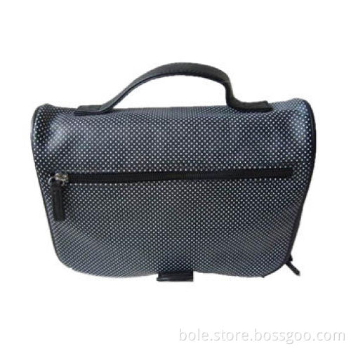Men's cosmetic bag, material is PU, size is 23x6x20cm